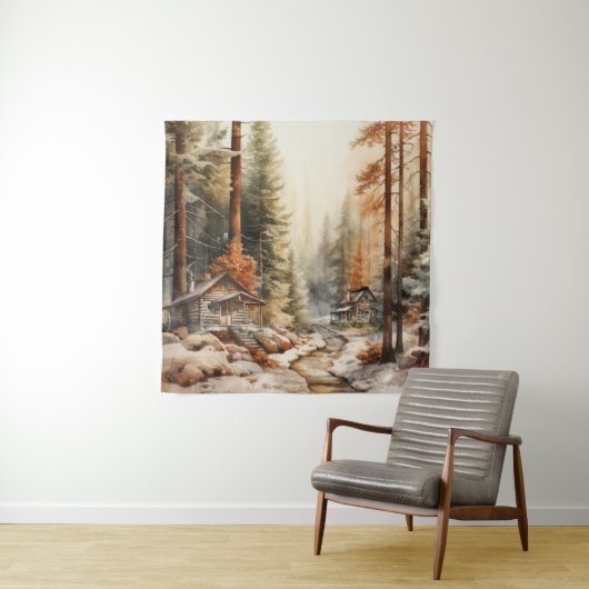 Tenture Automne Rustique (En situation)