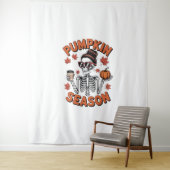 Tenture Automne Saison Citrouille (En situation)