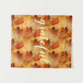 Tenture Automne Thanksgiving vacances sur mesure (Devant (Horizontal))