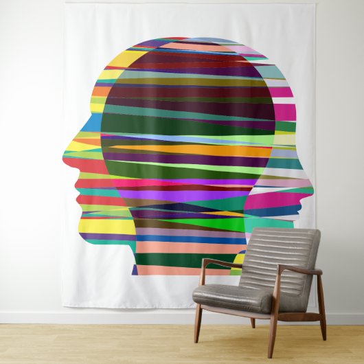 Tenture aux Visages Cloros (En situation)