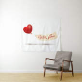 Tenture Avec amour (En situation (horizontale))