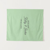 Tenture Avec amour ajouter nom de couple mariage simple mi (Devant (Horizontal))