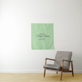 Tenture Avec amour ajouter nom de couple mariage simple mi (En situation)