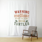 Tenture Avertissement de tortue de mer mai (En situation)