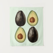 Tenture avocat aquarelle peintures fruits (Devant)