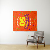 Tenture AWESOME Orange 50 ANS (En situation (horizontale))