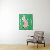 Tenture axolotl rose pâle (En situation)