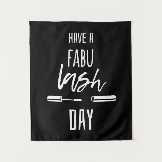 Tenture Ayez un jour de mèche de Fabu (Devant)