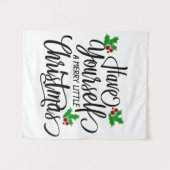 Tenture Ayez-vous un joyeux petit Noël (Devant (Horizontal))