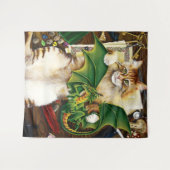 Tenture Azlan le chat et Fern le dragon (Devant (Horizontal))