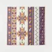 Tenture Aztec coloré : motif transparent et dynamique. (Devant (Horizontal))
