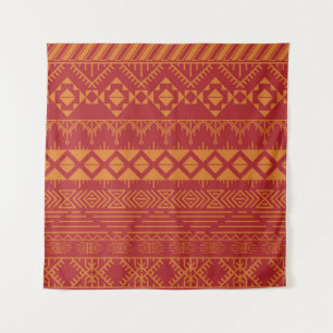 Tenture Aztec Retro : Design Motif Vintage.