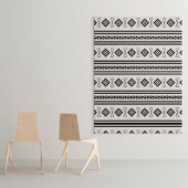 Tenture Aztèque noir et blanc