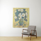 Tenture Azure Bloom of the Winter Camellia (En situation)