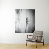 Tenture B&W longue exposition d'une plage à Rabac, Croatie (En situation)