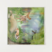 Tenture Baby Deer Woodland Friends (Devant (Horizontal))