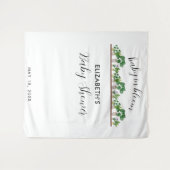 Tenture Baby in Bloom Shower Greenery Botanique (Devant (Horizontal))