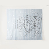 Tenture Baby It's Cold Outside Boy Baby shower Backdrop (Devant (Horizontal))