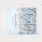 Tenture Baby It's Cold Outside Boy Baby shower Backdrop (Devant (Horizontal))