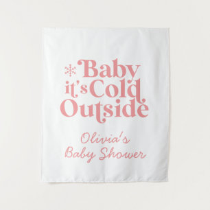 Tenture Baby It's Cold Outside Retro Baby shower Welcome