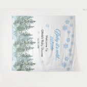 Tenture Baby It's Cold Outside Winter Baby Shower Backdrop (Devant (Horizontal))