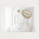 Tenture Baby shower à air chaud - fond photo (Devant (Horizontal))