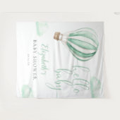 Tenture Baby shower à air chaud - fond photo (Devant (Horizontal))