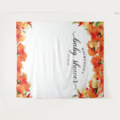 Tenture Baby shower à Poppy (Devant (Horizontal))