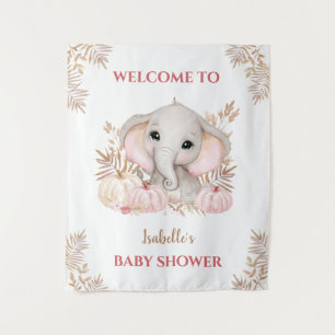 Tenture Baby shower Affiche de bienvenue d'éléphant de aut