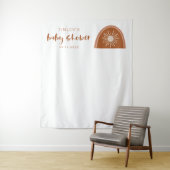 Tenture BABY SHOWER arc-en-ciel TINLEY Boho Terracotta (En situation)