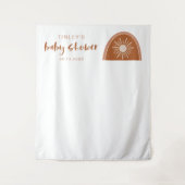 Tenture BABY SHOWER arc-en-ciel TINLEY Boho Terracotta (Devant)