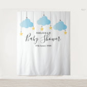 Tenture Baby shower Blue Booth Photo Booth Backdrop (Devant)