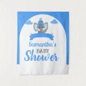 Tenture Baby shower Boho Elephant Rustique Contexte (Devant)