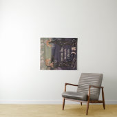 Tenture Baby Shower Bois Enchanté Clair de Lune (En situation (horizontale))