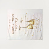 Tenture Baby Shower Champagne Brunch de Mariage (Devant (Horizontal))