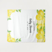 Tenture Baby shower Citron Citron moderne (Devant (Horizontal))