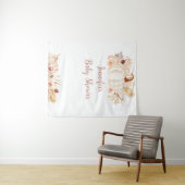 Tenture Baby shower Citrouille Boho Automne (En situation (horizontale))