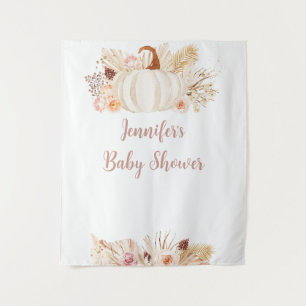 Tenture Baby shower Citrouille Boho Automne