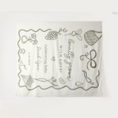 Tenture Baby shower cultivé localement Marché des agricult (Devant (Horizontal))