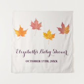 Tenture Baby shower d'automne Maple Feuille (Devant)