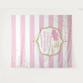 Tenture Baby shower de ballerine tutu rose mou (Devant (Horizontal))