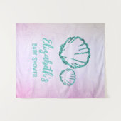 Tenture Baby shower de coquillage (Devant (Horizontal))