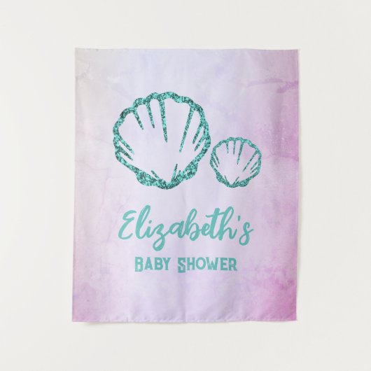 Tenture Baby shower de coquillage (Devant)