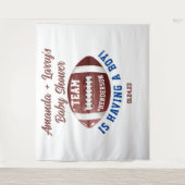 Tenture Baby shower de football (Devant)