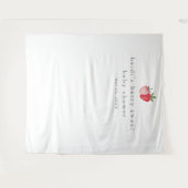 Tenture Baby shower de fraise doux à baies HEIDI (Devant (Horizontal))