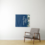 Tenture Baby shower de la Marine Photo Booth Arrière-plan  (En situation (horizontale))