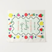 Tenture Baby shower de marché des fermiers cultivés locale (Devant (Horizontal))