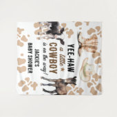 Tenture Baby Shower de Petit Cowboy Rodeo (Devant (Horizontal))