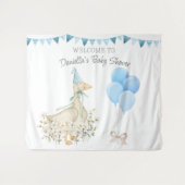 Tenture Baby shower de petit garçon d'oie (Devant (Horizontal))