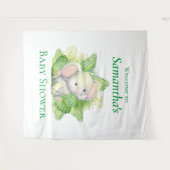 Tenture Baby shower Elephant Safari (Devant (Horizontal))
